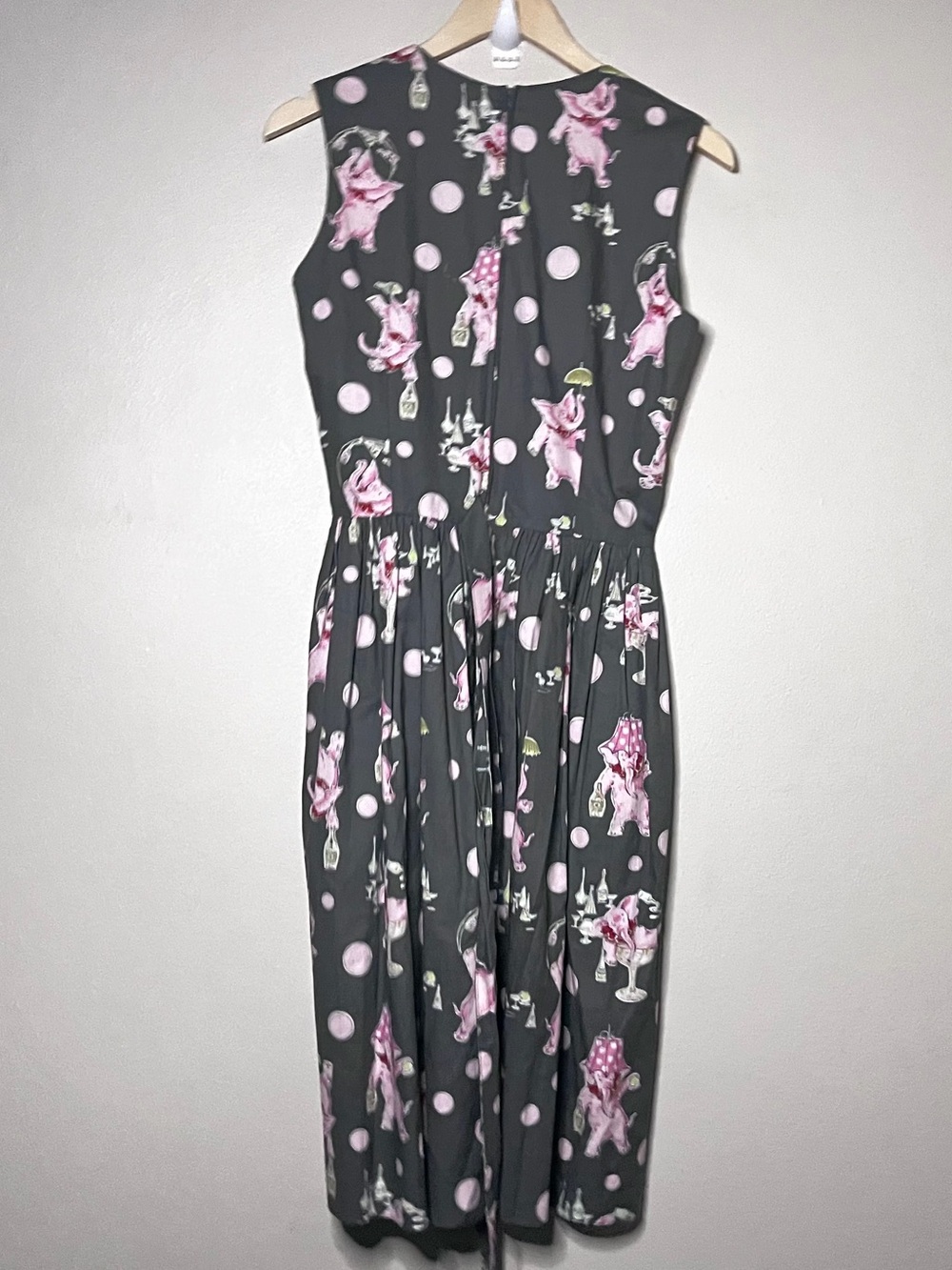 Bernie Dexter Sugar Doll Elephant Print Fit & Flare Dress - Picture 3 of 10